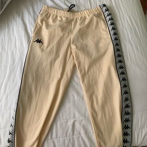 Kappa Slim Fit Cream Track Pants (Not Worn)